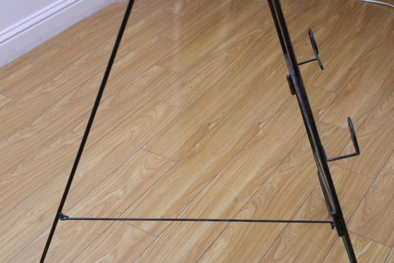 Wrought Iron Easel w/ Swirl Design For Sale at 1stDibs