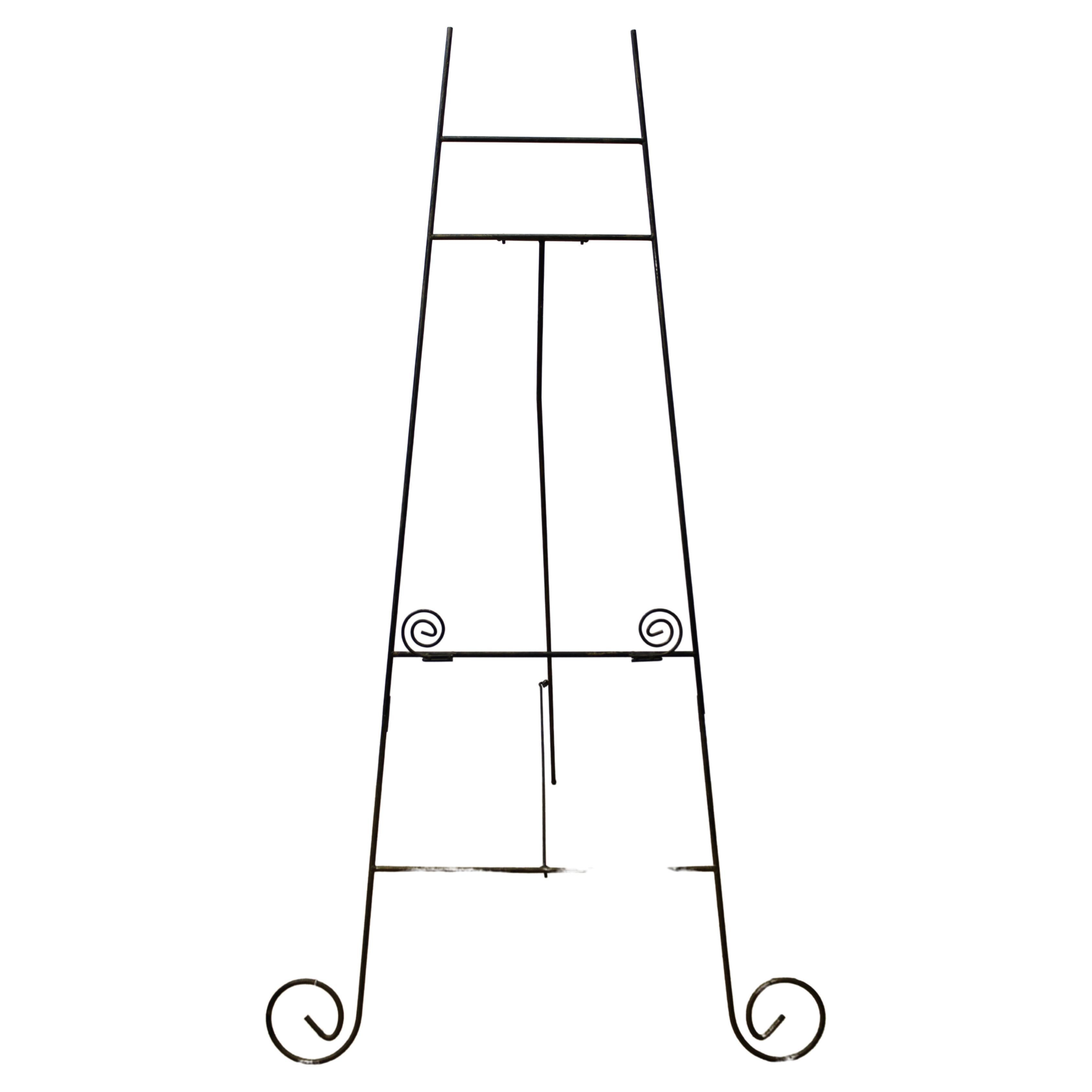 Schmiedeeisen-Staffelei mit Wirbeldesign