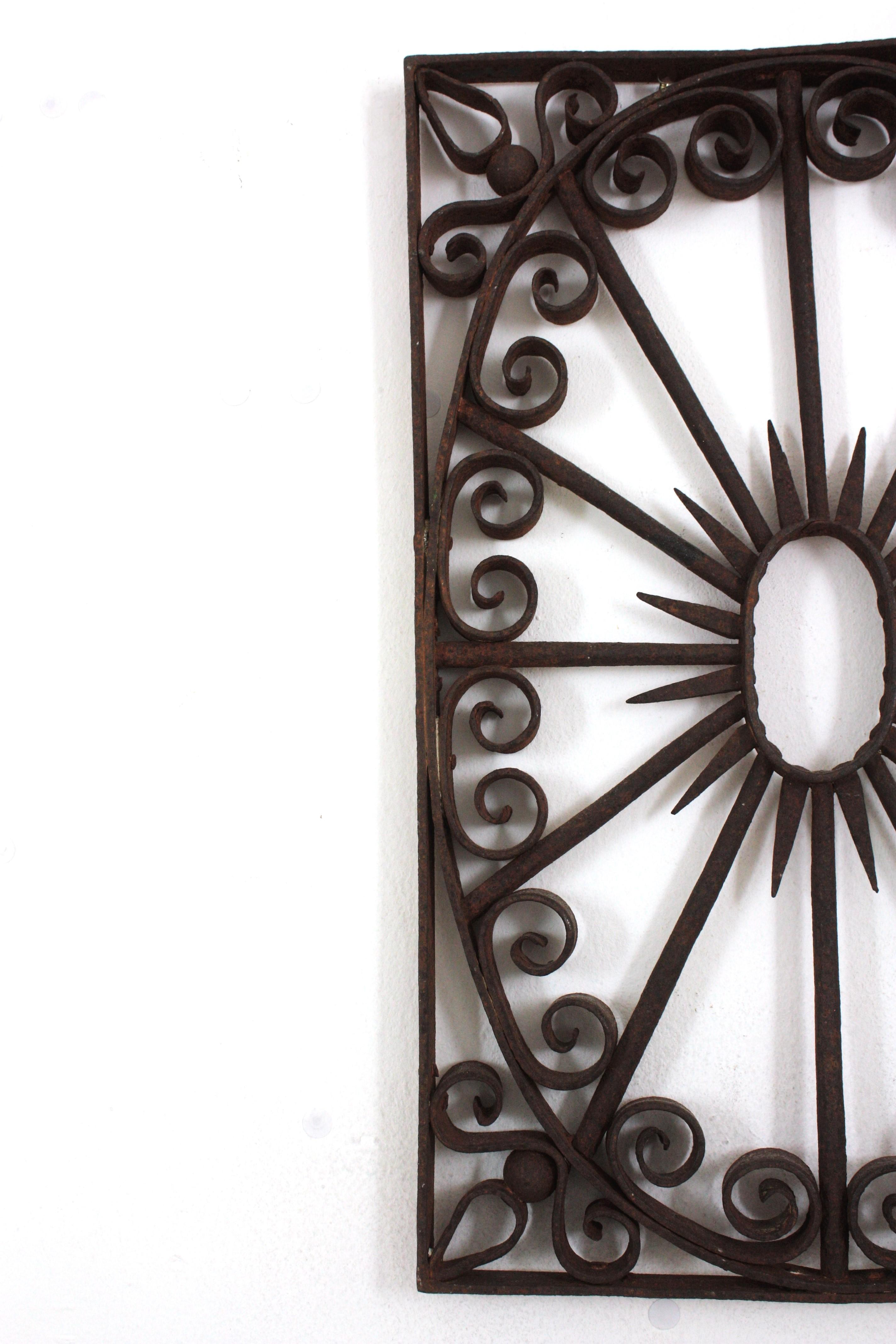 Pedimento de Puerta de Valla de Hierro Forjado / Decoración de Pared en venta 8