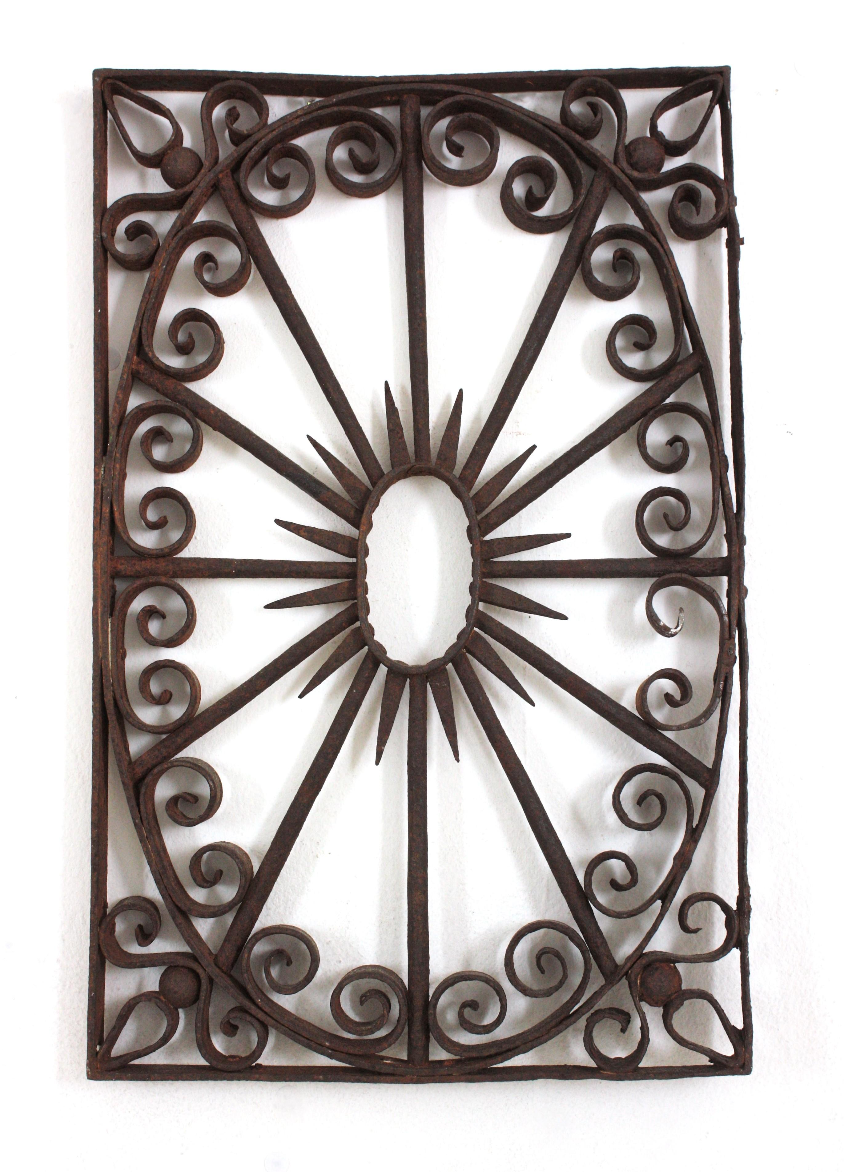 Pedimento de Puerta de Valla de Hierro Forjado / Decoración de Pared en venta 10