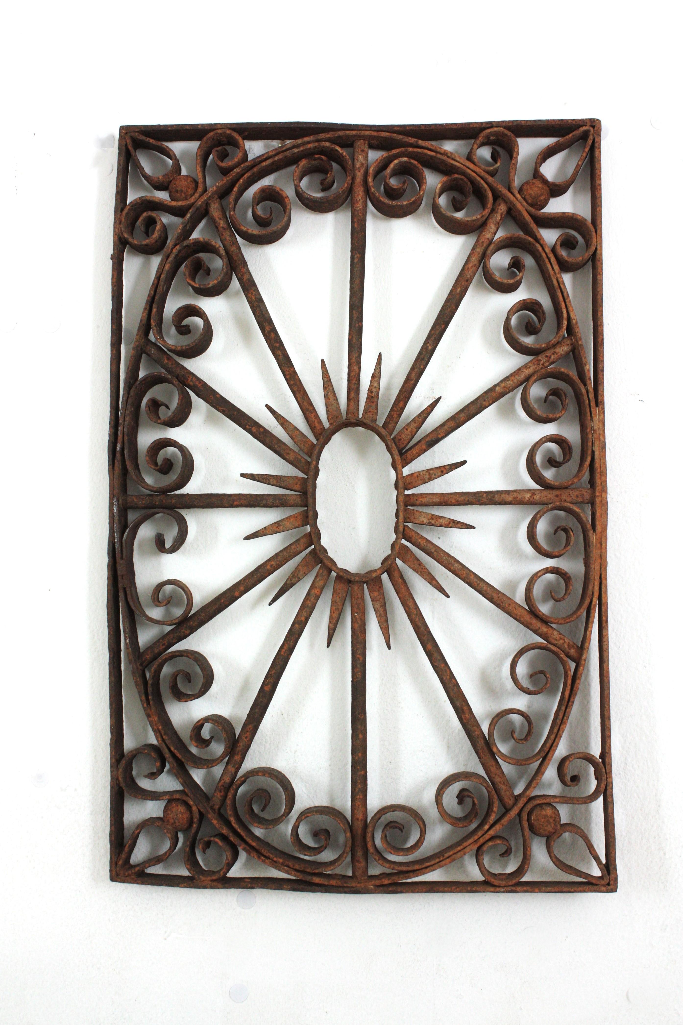 Pedimento de Puerta de Valla de Hierro Forjado / Decoración de Pared en venta 11