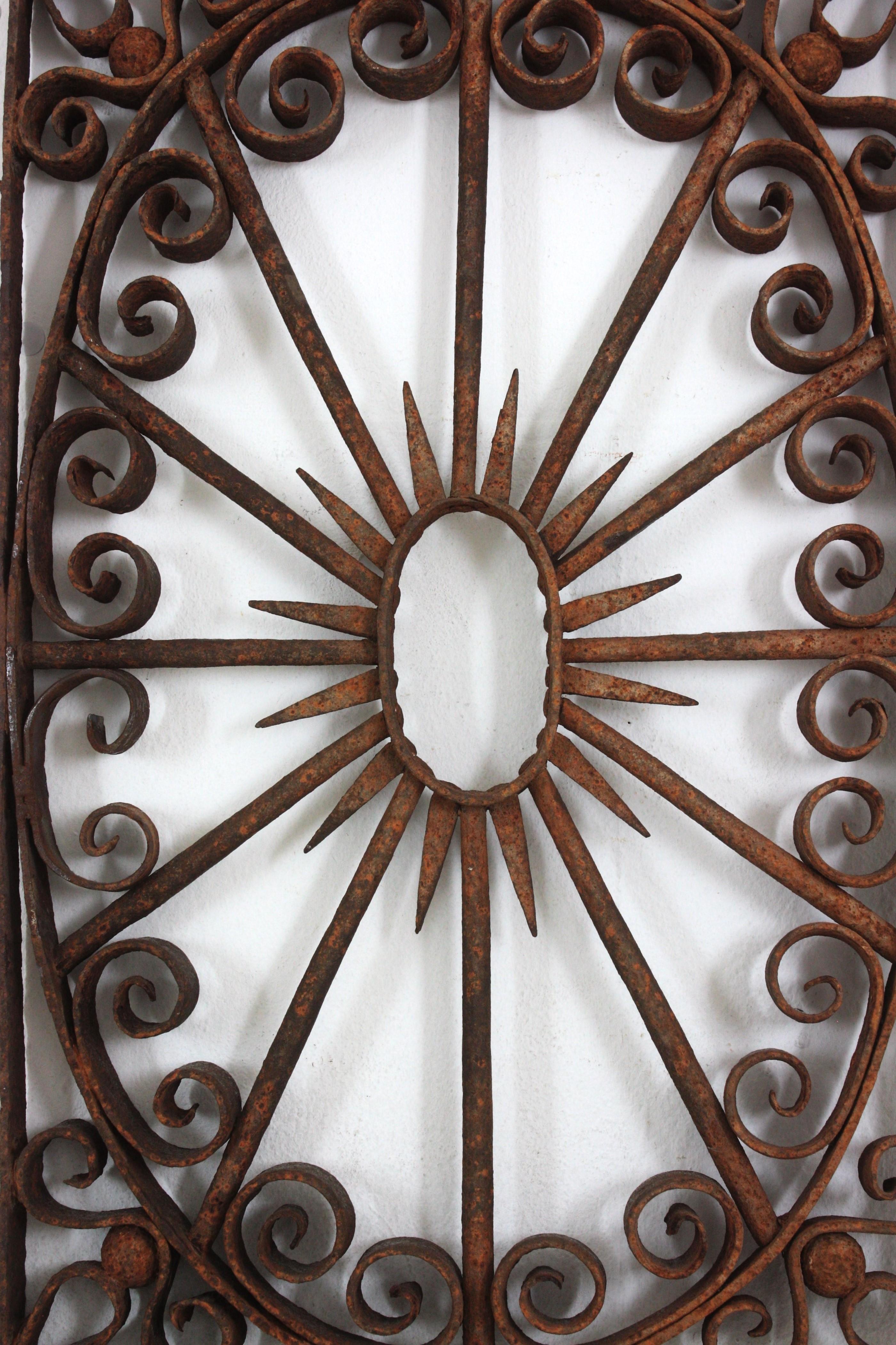 Pedimento de Puerta de Valla de Hierro Forjado / Decoración de Pared en venta 12