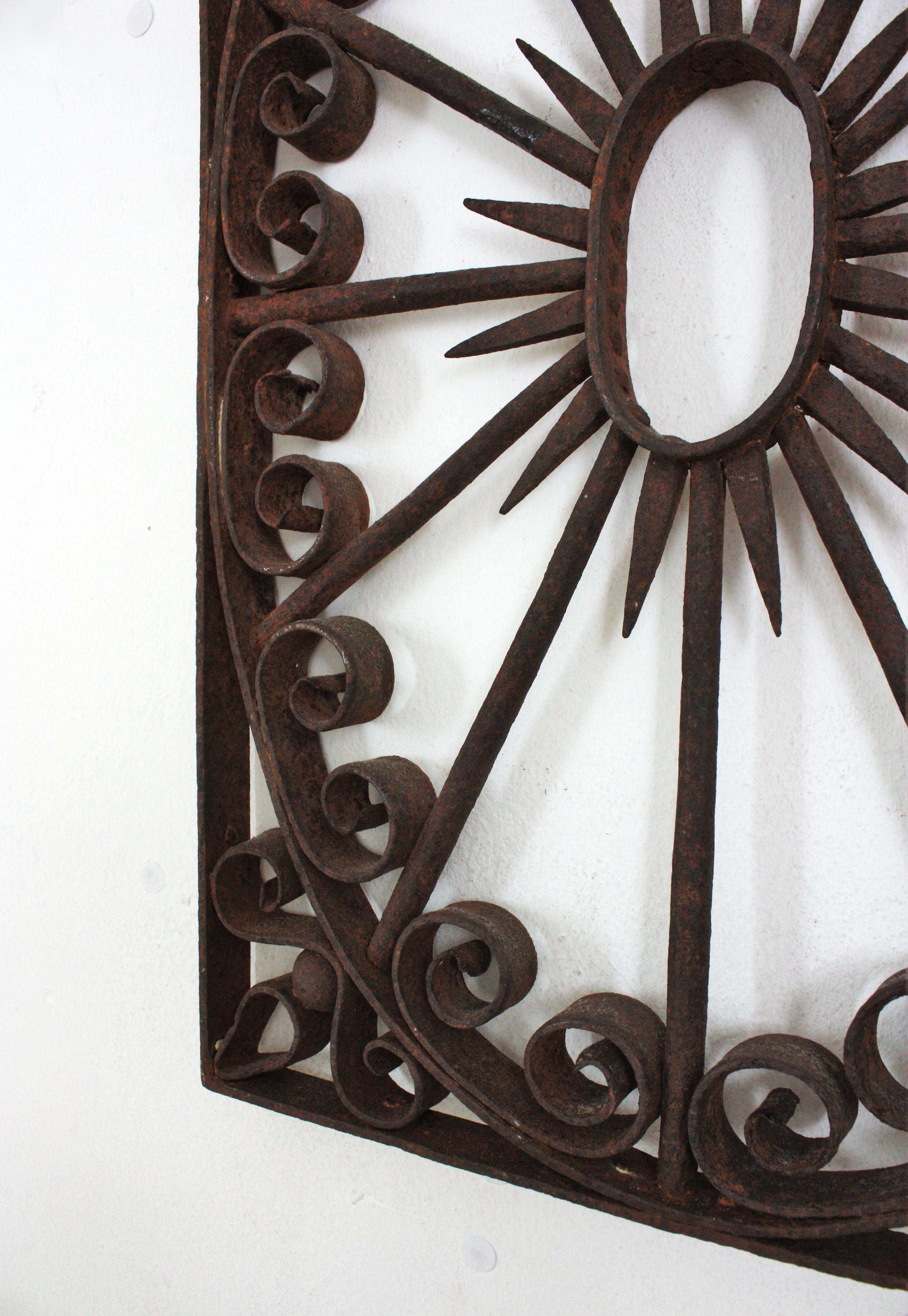 Pedimento de Puerta de Valla de Hierro Forjado / Decoración de Pared en venta 3