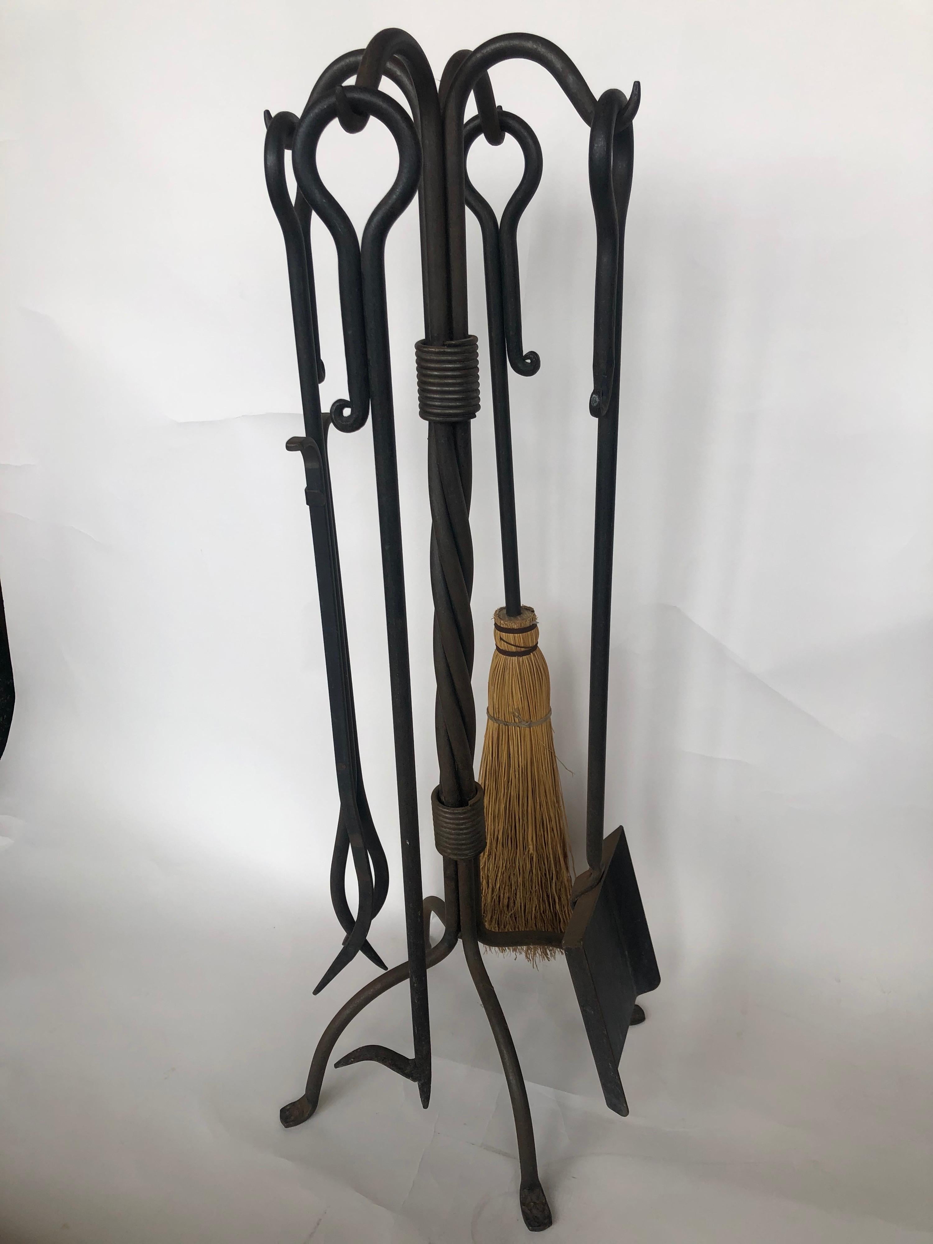 Wrought Iron Fire Place Tools 2