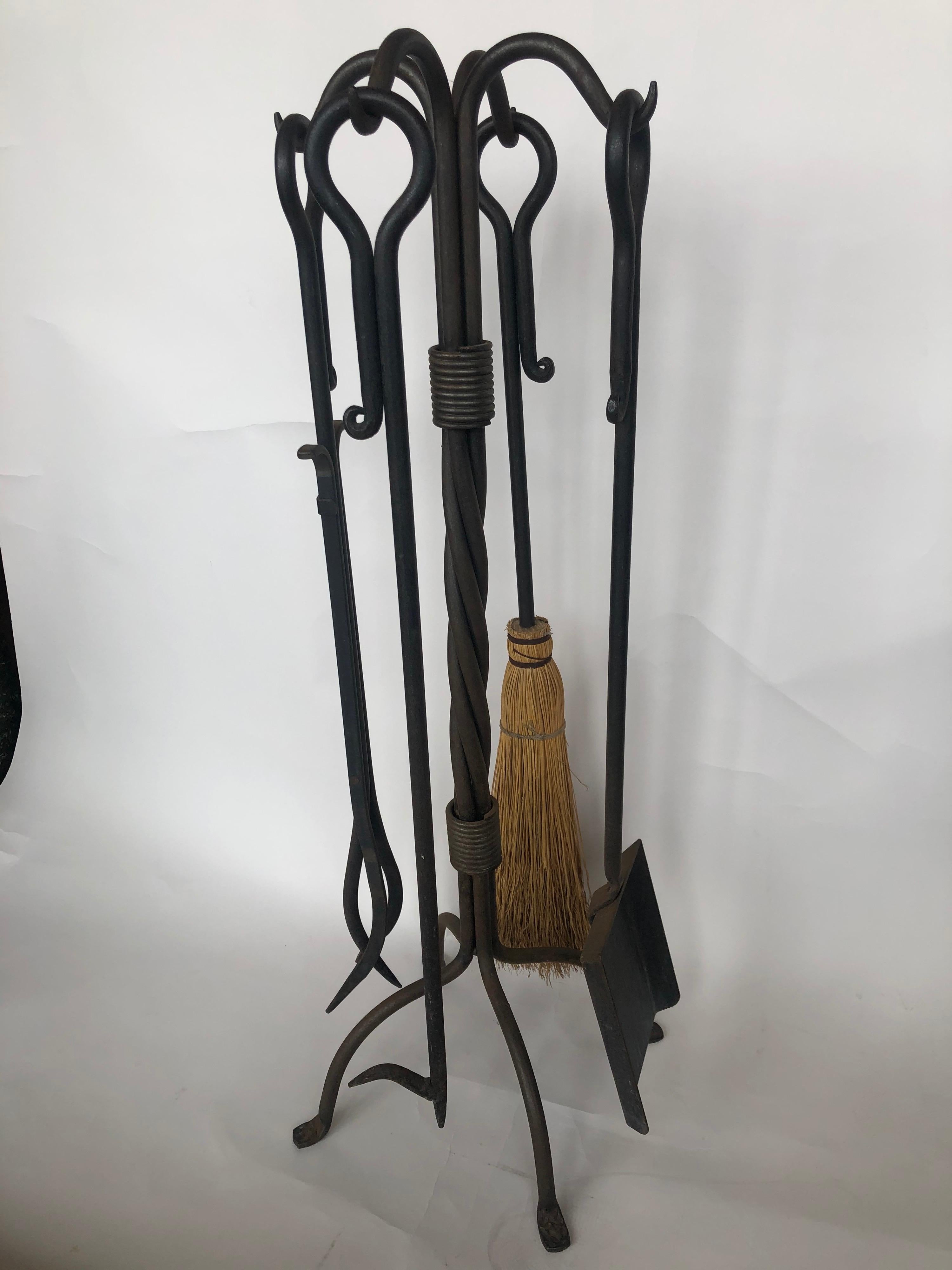Wrought Iron Fire Place Tools 3