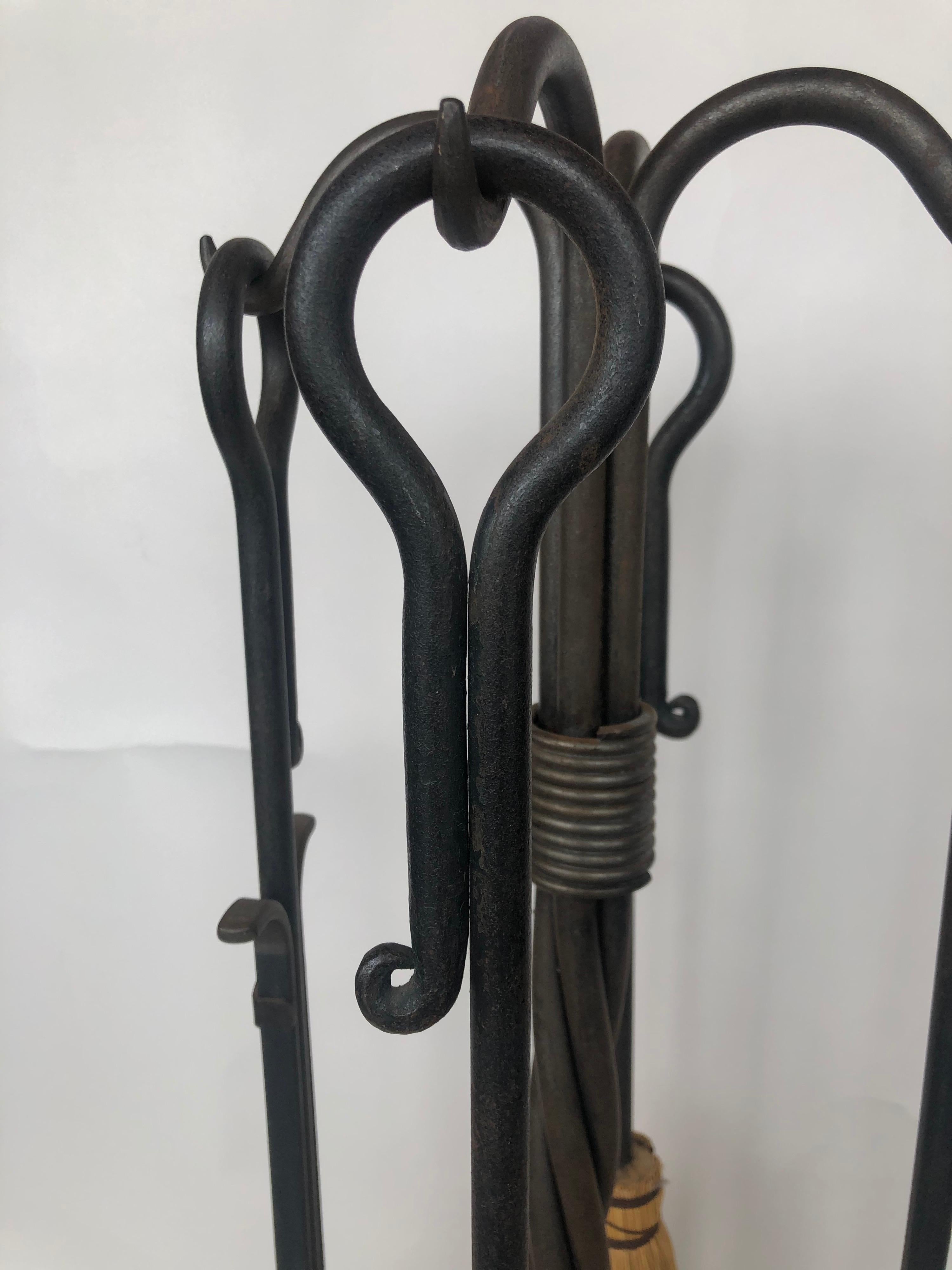 Wrought Iron Fire Place Tools 4