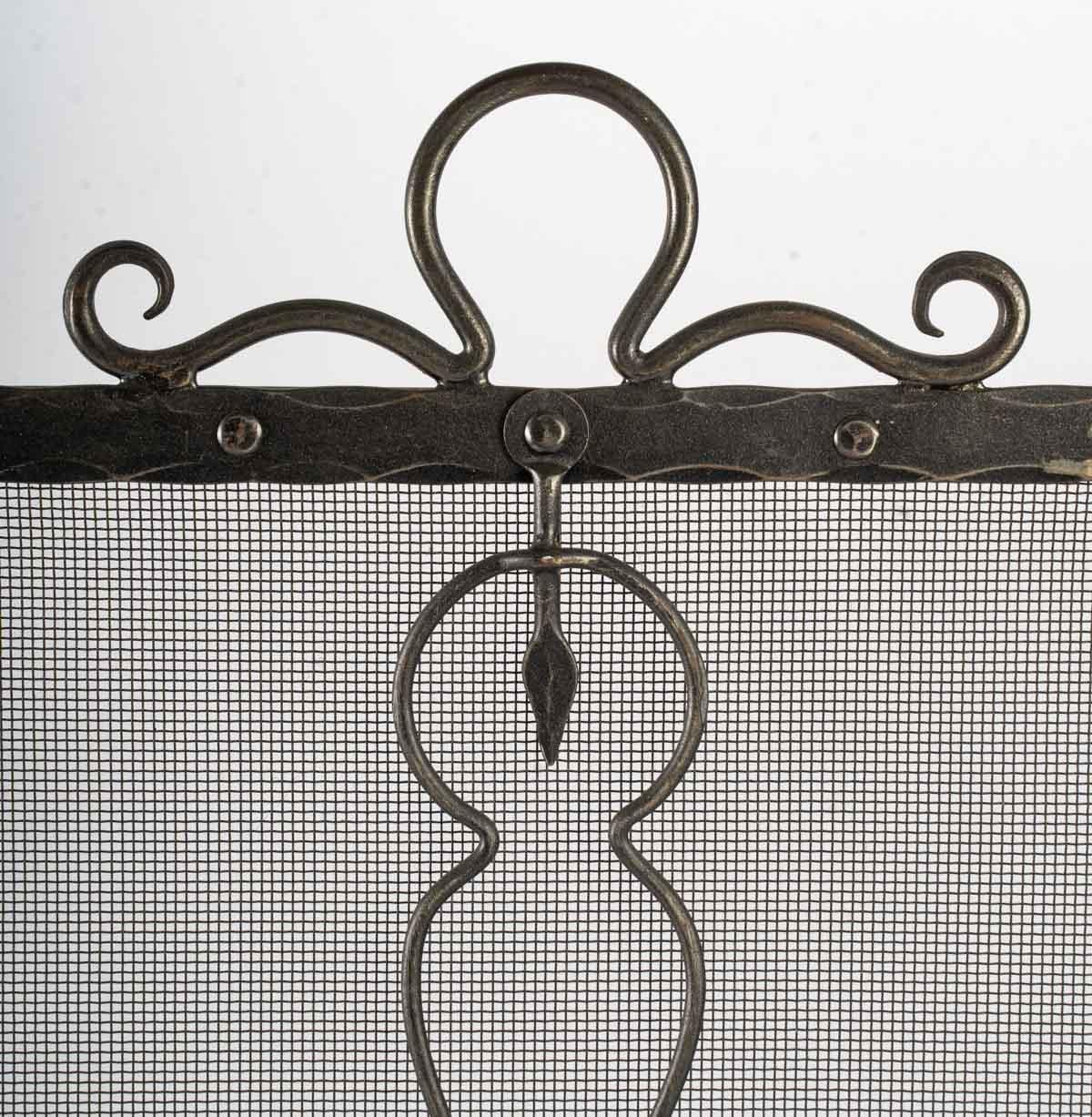 Wrought Iron Fire Screen, Early 20th Century For Sale 1