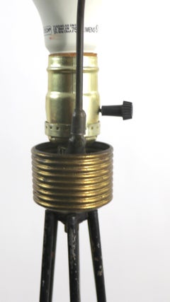 Lámpara de pie de hierro forjado Att. a Thurston