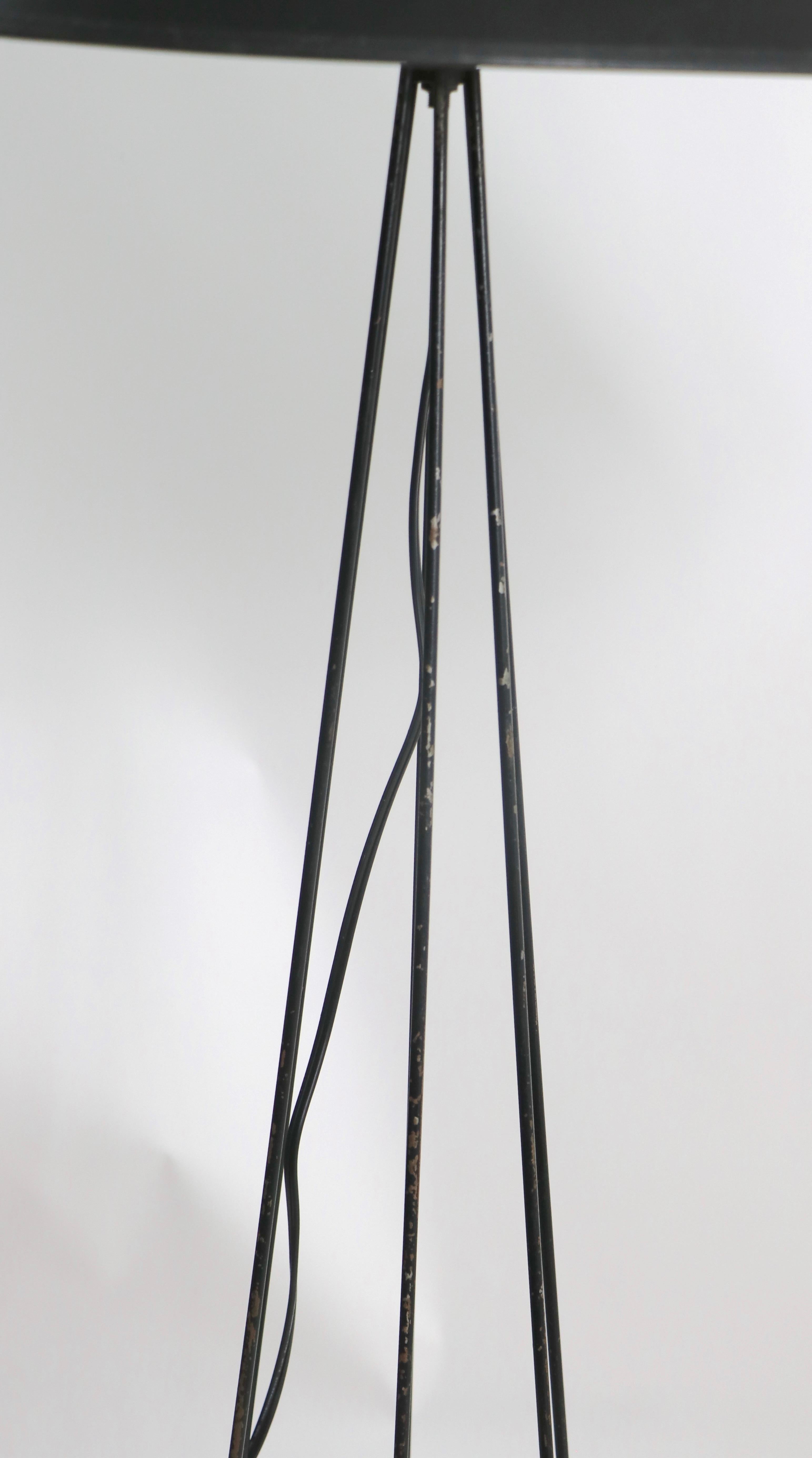 Wrought Iron Floor Lamp Att. to Thurston For Sale 2