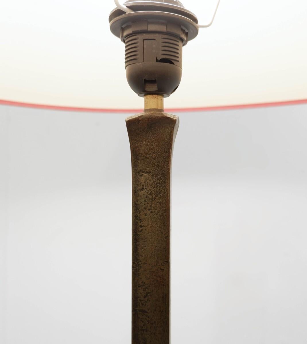 Wrought Iron Floor Lamp by Atelier Marolles In Good Condition In Brussels , BE