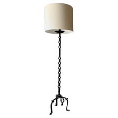 Wrought iron floor lamp France circa 1950