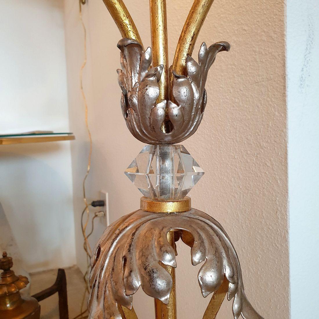 Lampada da terra in ferro battuto, Francia in vendita 1