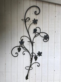 Wrought Iron Floral Garden Wall Decor