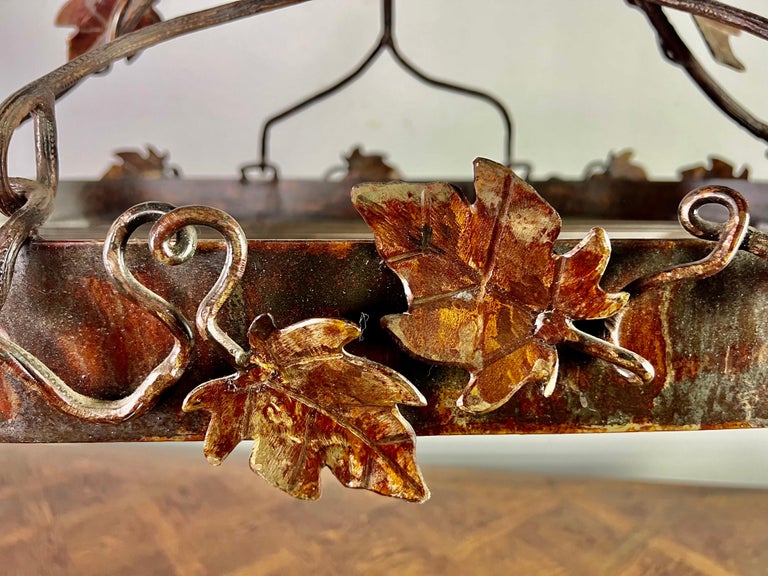 Wrought Iron French Grapevine Pot Rack-20th Century For Sale at 1stDibs