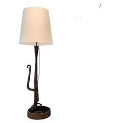 Wrought iron French lamp circa 1950