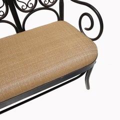 Wrought Iron Garden Bench, Early 20th Century
