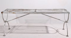 Wrought Iron Garden Patio Bench by Salterini
