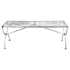 Used Wrought Iron Garden Patio Bench by Salterini