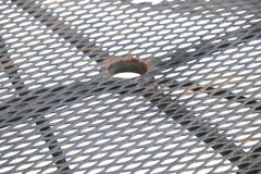 Patio de jardín de hierro forjado  Mesa de comedor Taj Mahal de Salterini c 1950/60s