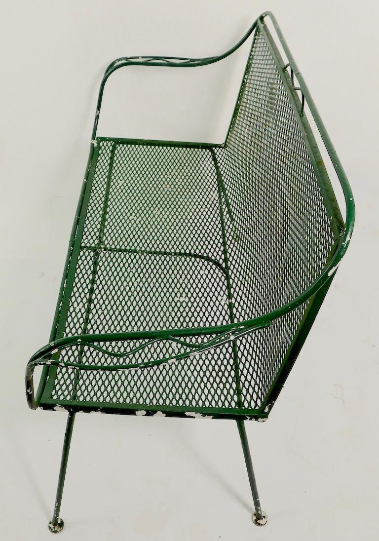 loveseat patio set on Wrought Iron Garden Patio Loveseat By Salterini At 1stdibs