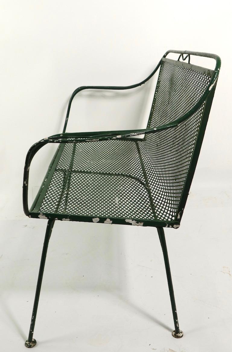 Wrought Iron Garden Patio Loveseat by Salterini In Good Condition In New York, NY
