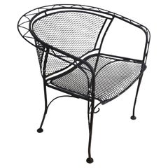 Wrought Iron Garden Patio Poolside Chair by Salterini Ca. 1950/1960's 