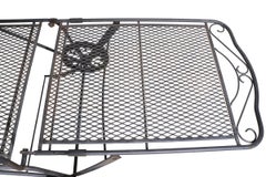Wrought Iron Garden Patio Poolside Chaise Lounge Att. to Woodard