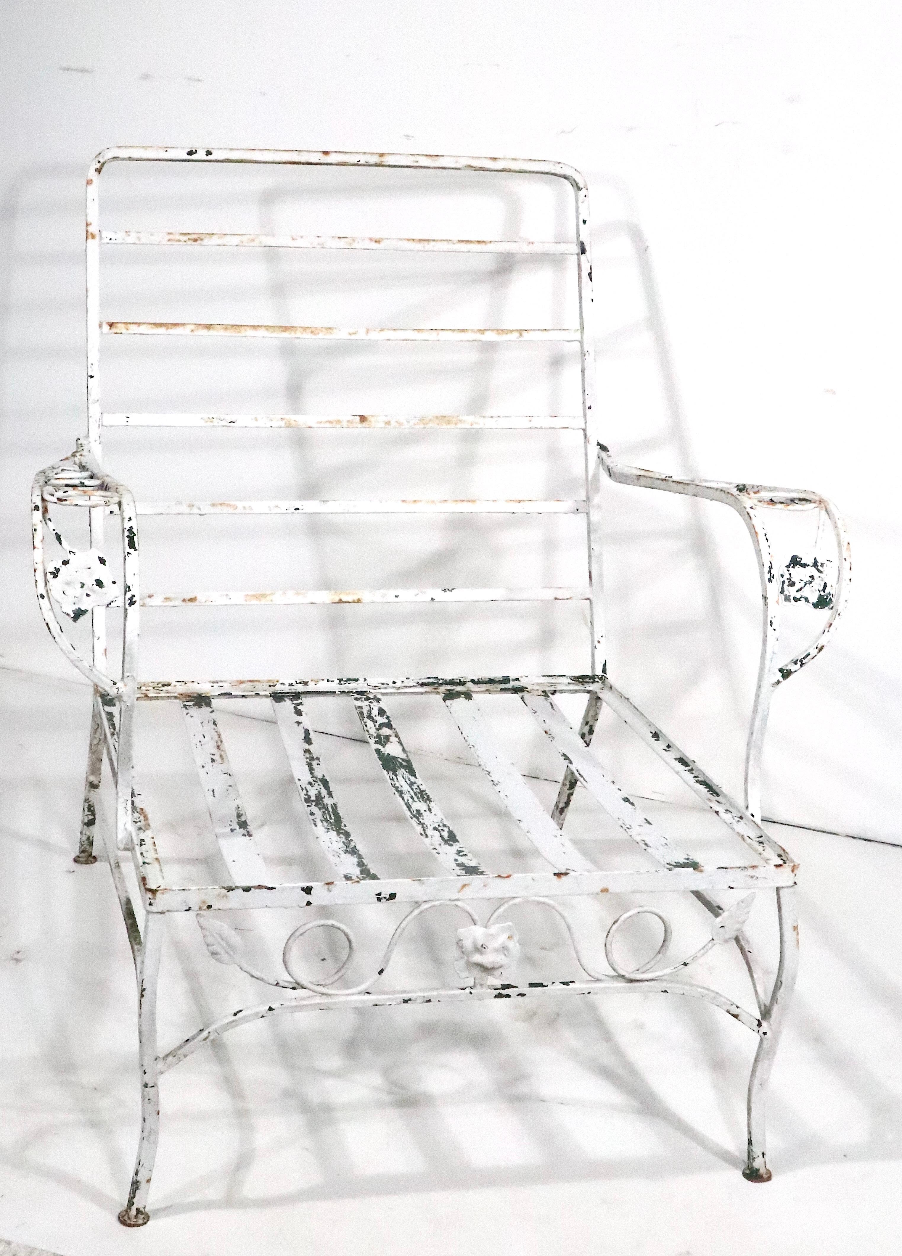 salterini wrought iron chairs