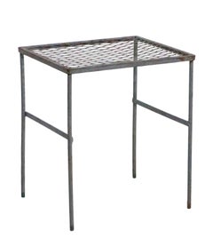 Wrought Iron Garden Patio Poolside Side Table Att. to Salterini, circa 1950s