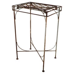 Wrought Iron Garden Patio Poolside Table by Meadowcraft