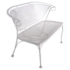 Sillón Loveseat de Hierro Forjado para Patio de Jardín