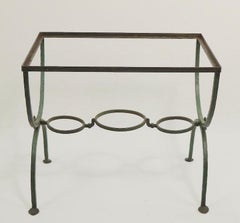 Wrought Iron Garden Patio Table with Planter Base