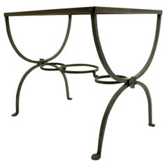 Wrought Iron Garden Patio Table with Planter Base