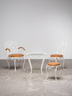 Wrought Iron Garden Seating Group by Taidetakomo Hakkarainen, Finland, 1930s