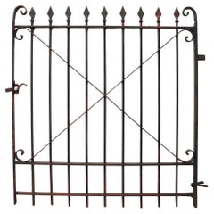 Wrought Iron Gate with Spear Finials
