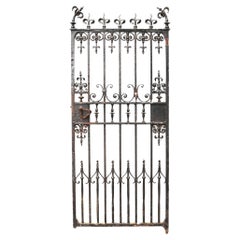 Wrought Iron Gate with Stylised Finials