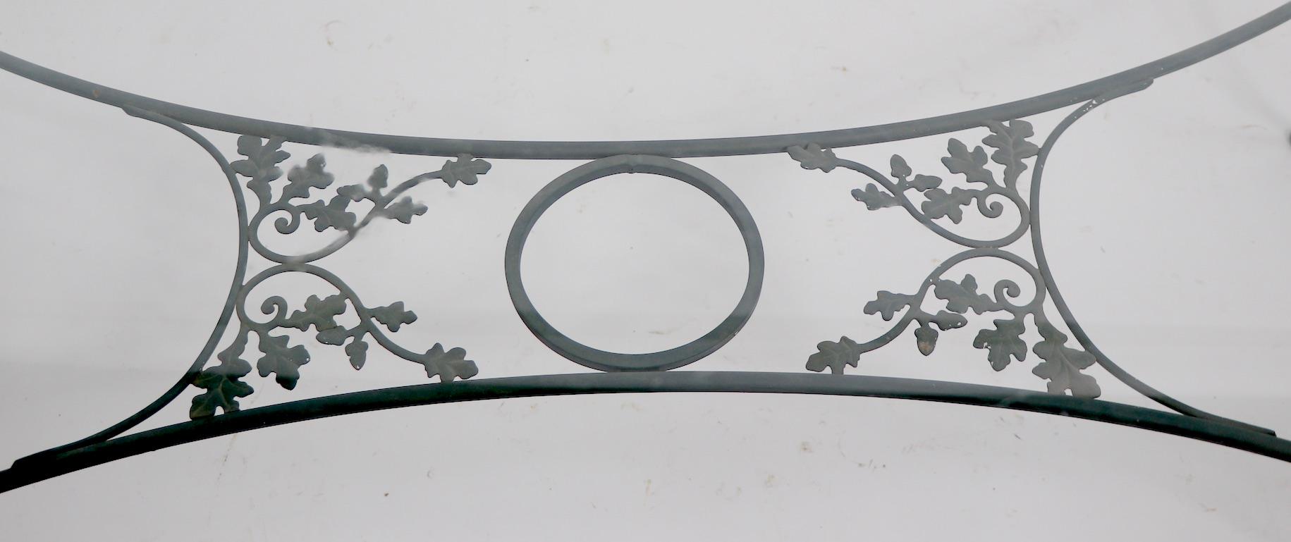 glass top garden table