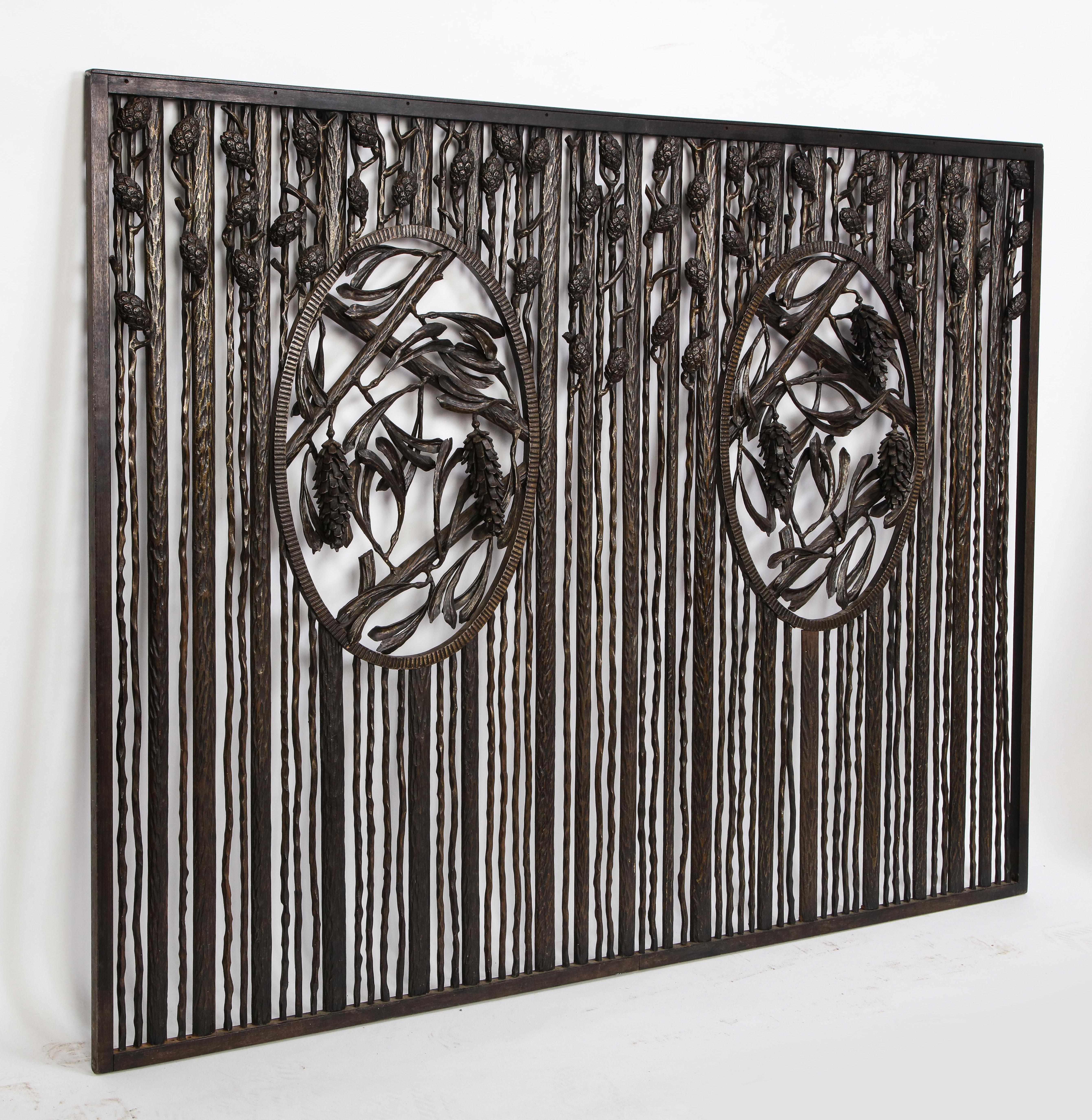 Wrought-Iron Grate, in the Style of Edgar Brandt, Modern 5