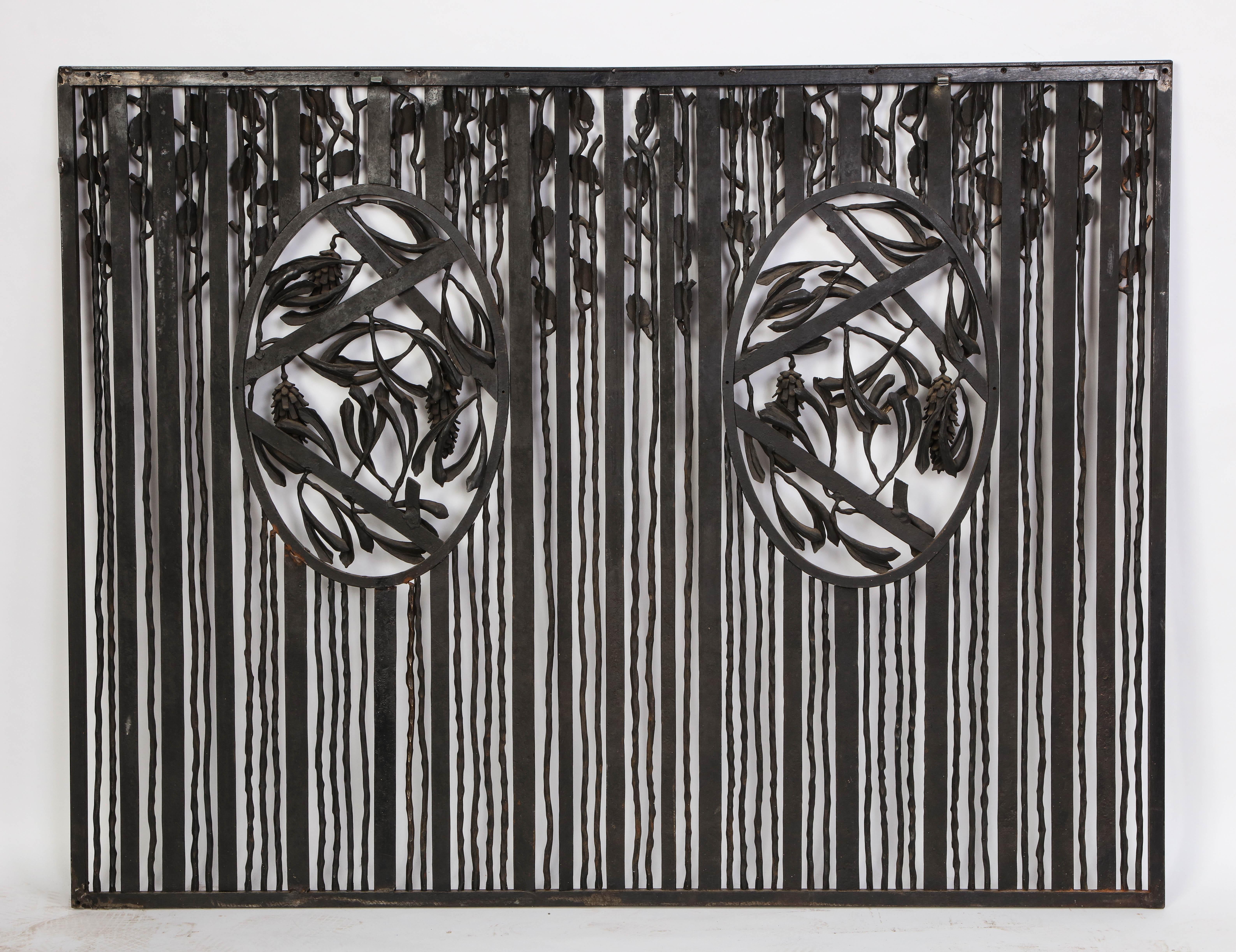 Wrought-Iron Grate, in the Style of Edgar Brandt, Modern 10