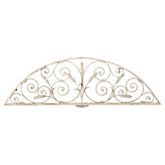 Wrought Iron Grill and Fanlight