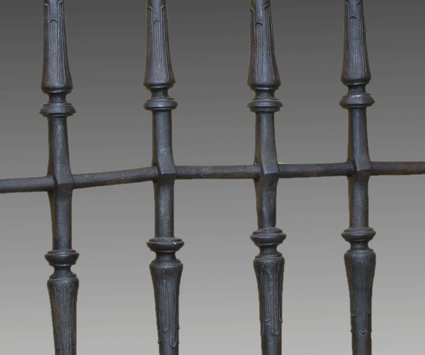 Wrought Iron Grille, Spain, 17th Century In Excellent Condition For Sale In Madrid, ES