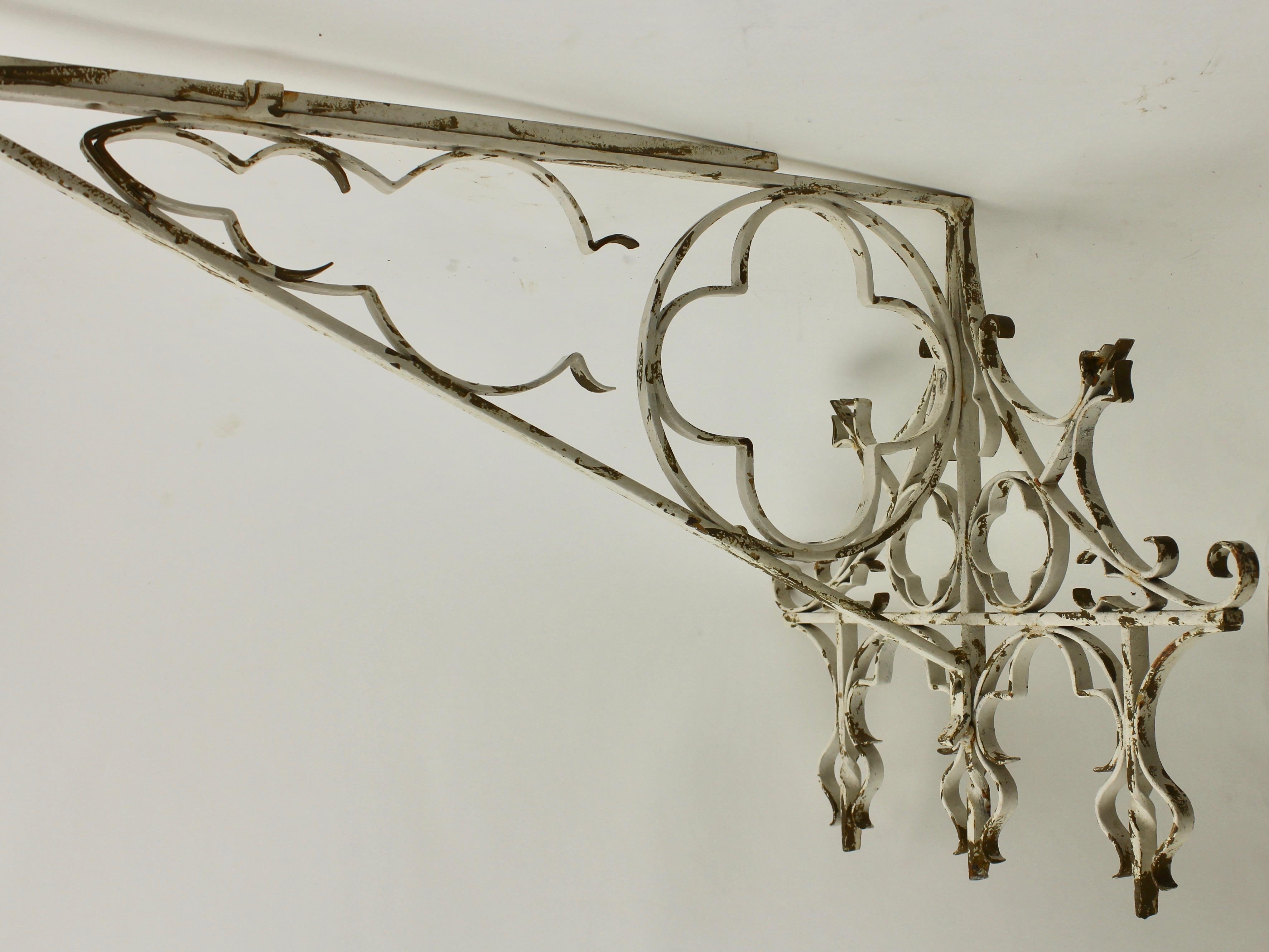 Wrought Iron Handcrafted and Smithed Wall-Bracket for Lantern or Sign 2