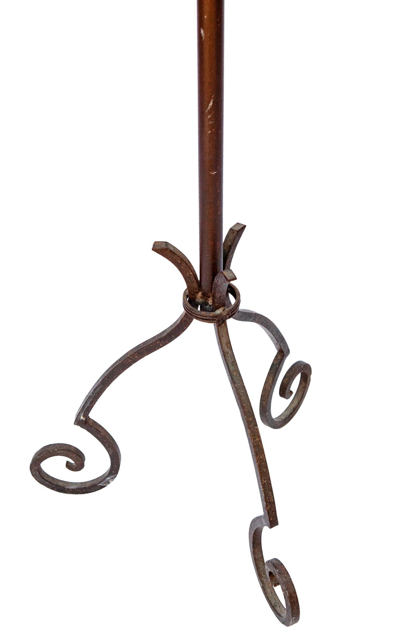 Wrought Iron Hat & Coat Rack In Good Condition For Sale In Malibu, CA