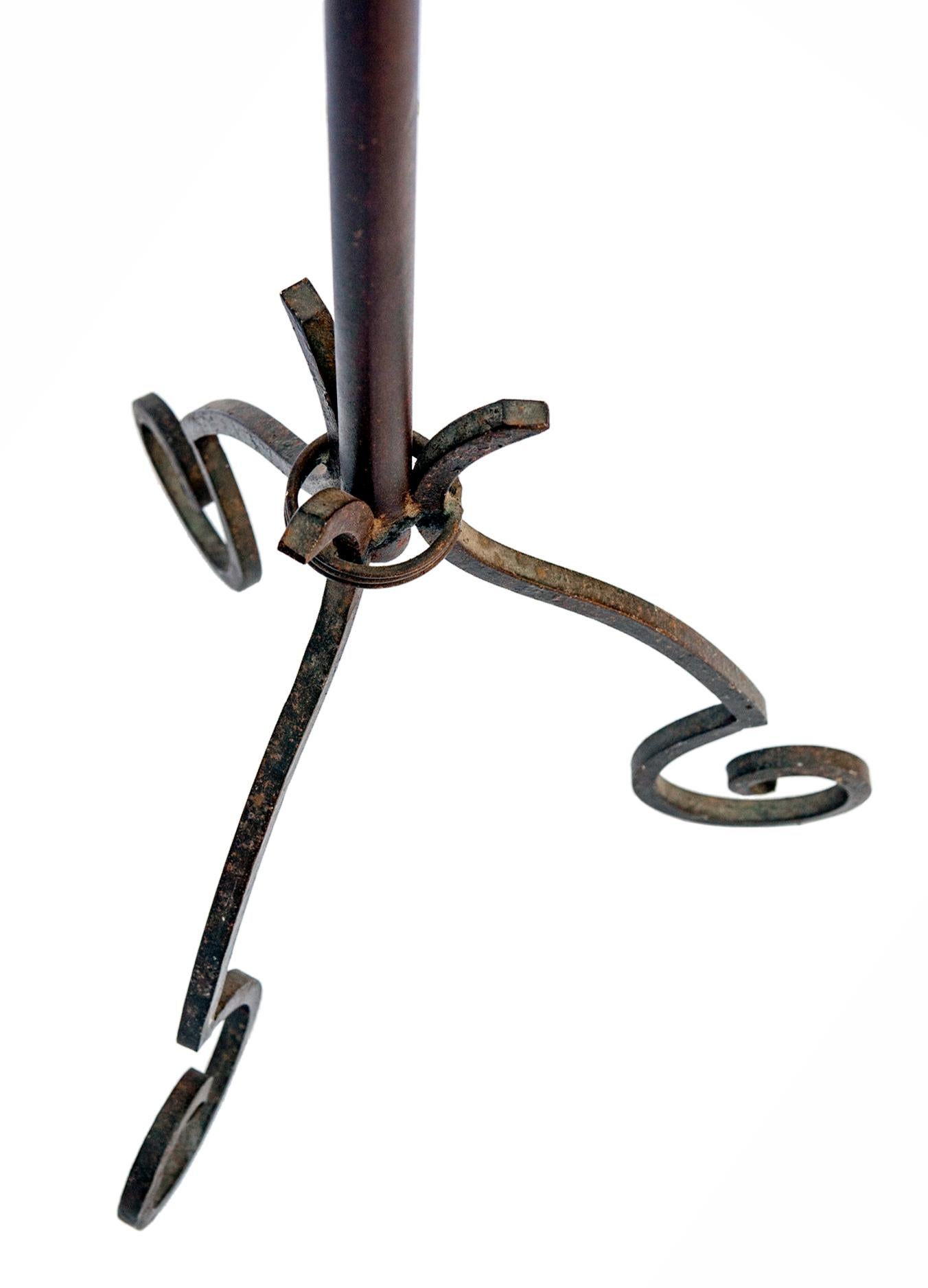 20th Century Wrought Iron Hat & Coat Rack For Sale