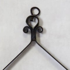 Portavelas colgantes de hierro forjado en forma de corazón, Francia, hacia 1880