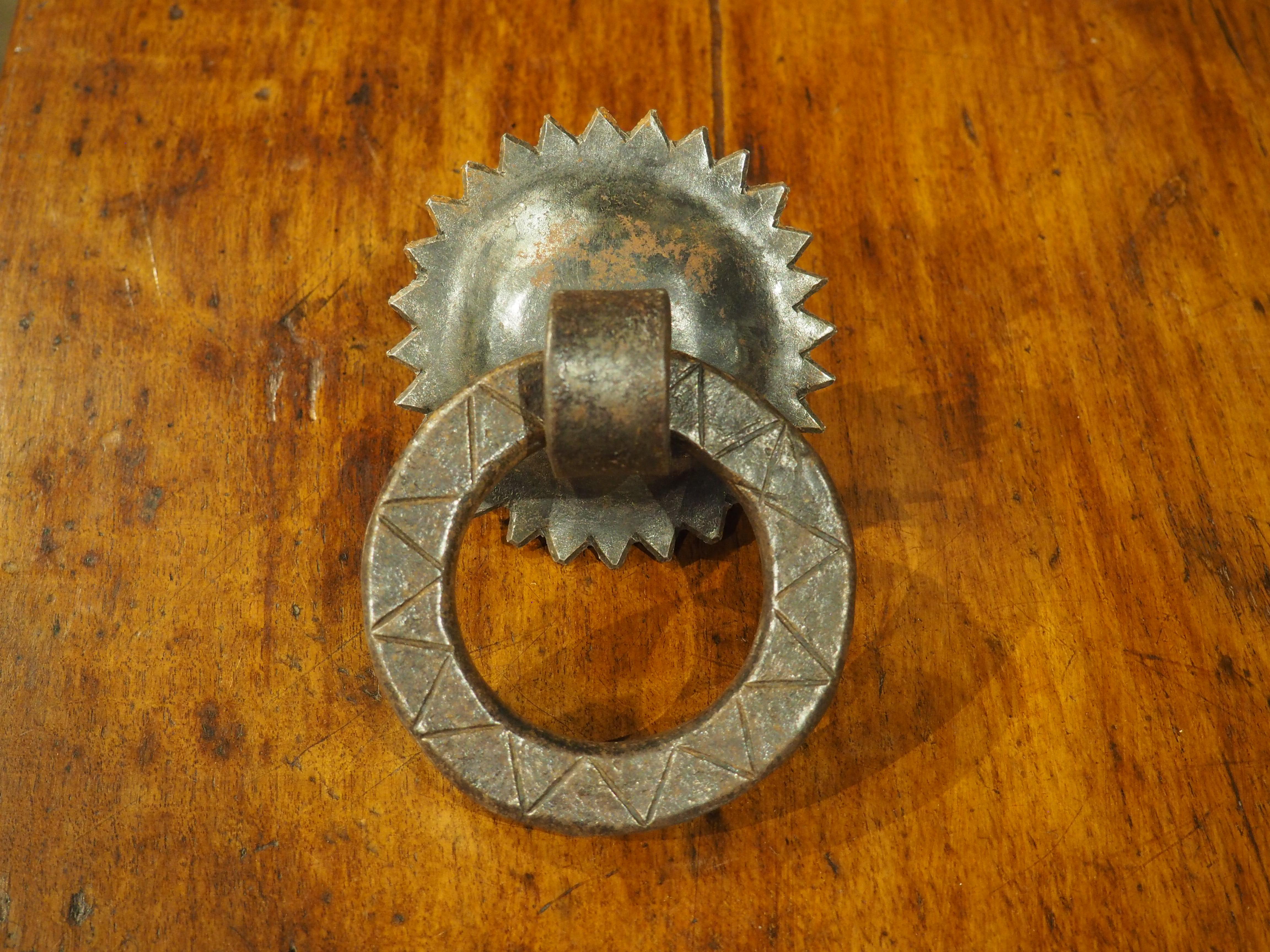 Wrought Iron Iberian Door Knocker, Circa 1800s For Sale 3