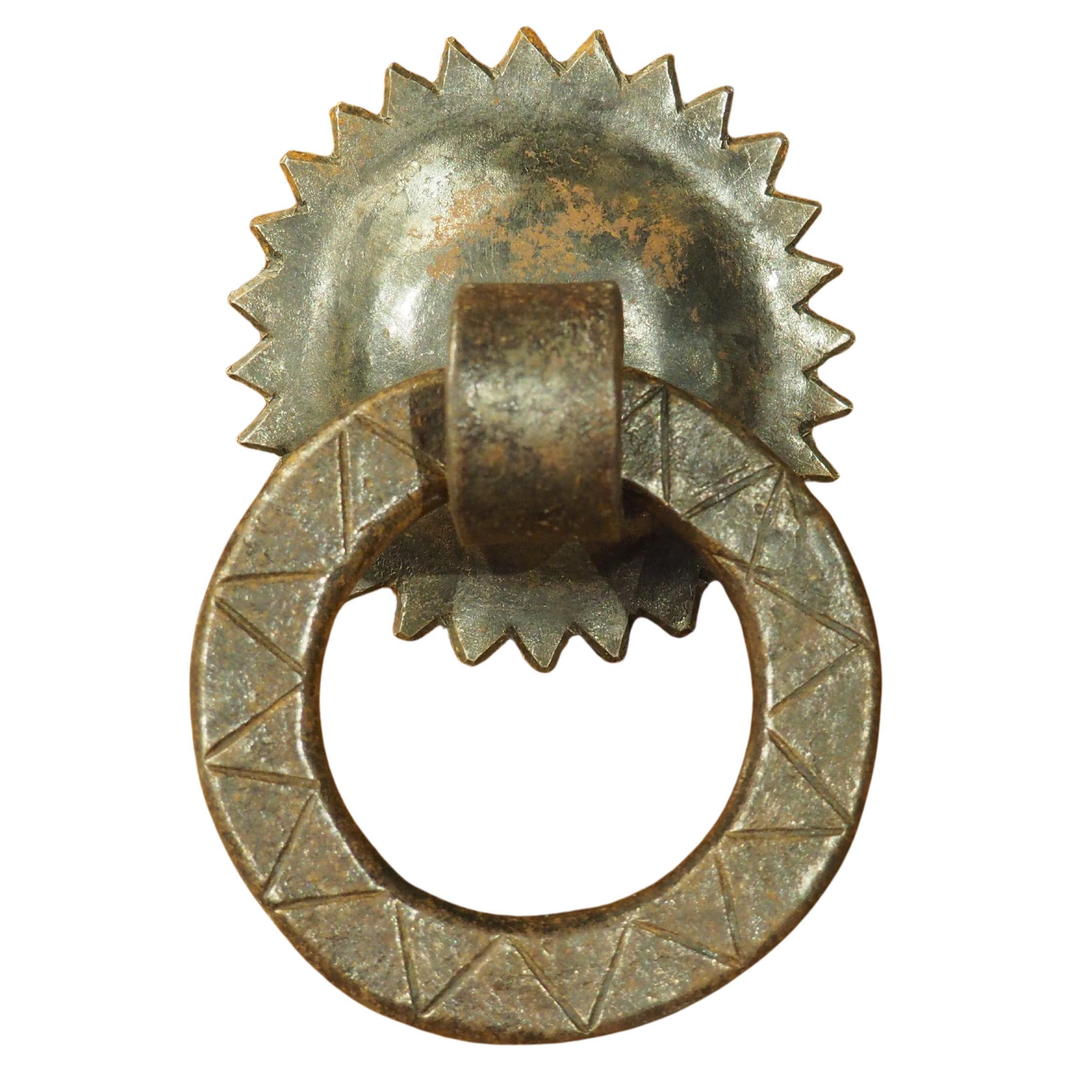 Wrought Iron Iberian Door Knocker, Circa 1800s For Sale