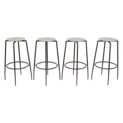 Wrought Iron Industrial Foot Stools Designed by Foraform, Norway