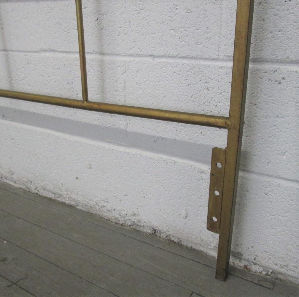 Wrought Iron Italian Gold Gilt King-Size Headboard In Good Condition For Sale In New York, NY