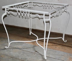 Wrought Iron Jean-Charles Moreux Style Table